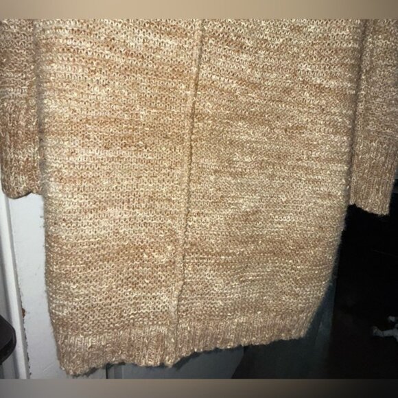 Easel Tan Knit Cardigan Knee Length Sweater. SUPER CUTE. Bought from boutique. - Picture 6 of 6